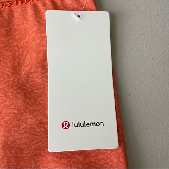 LULULEMON NWT WUNDER TRAIN HIGH RISE BIKE SHORT 6” CRUNCH WARM CORAL 0 14 - Picture 7 of 8